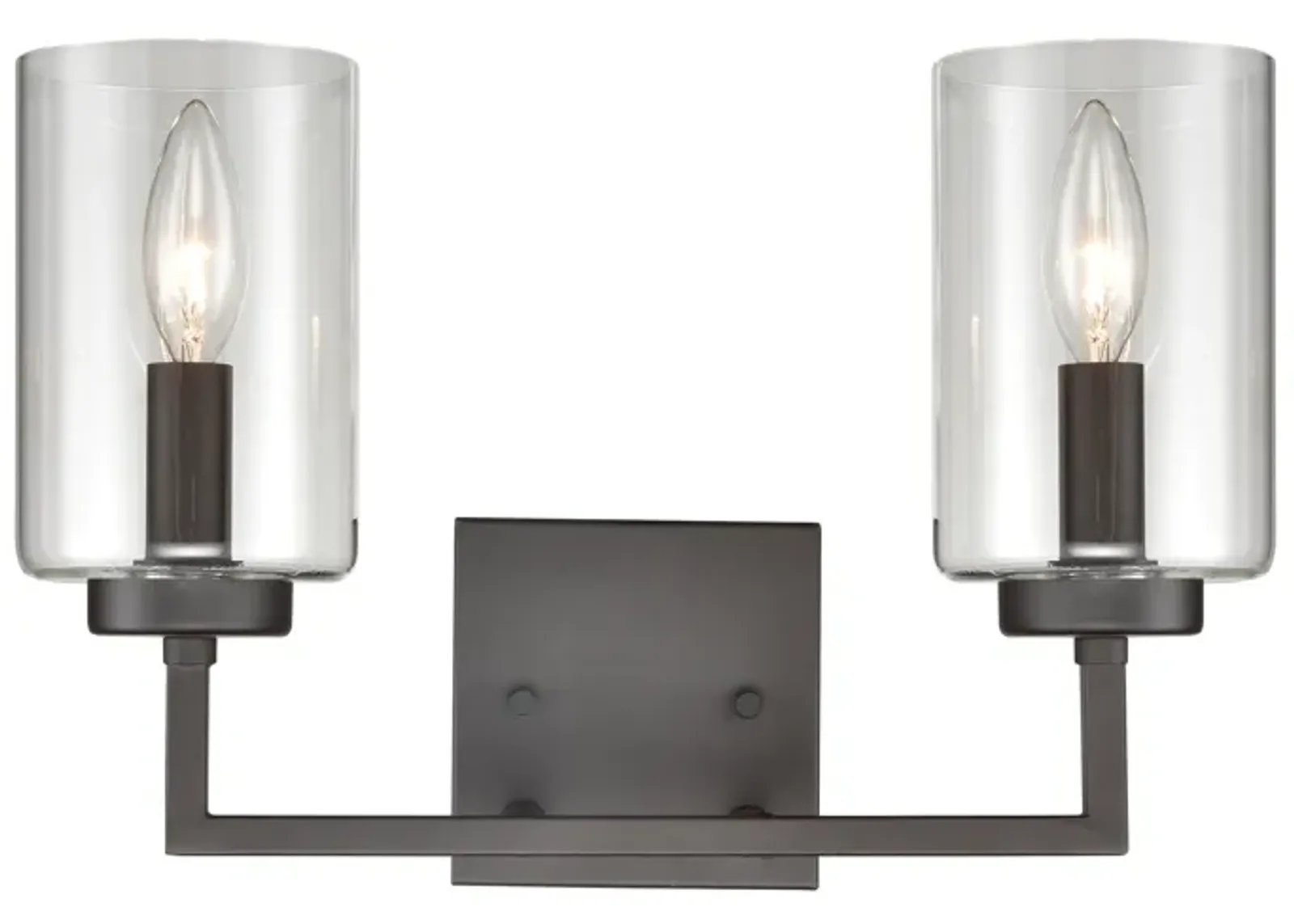 West End 14.5" Wide 2-Light Vanity Light - Oil Rubbed Bronze