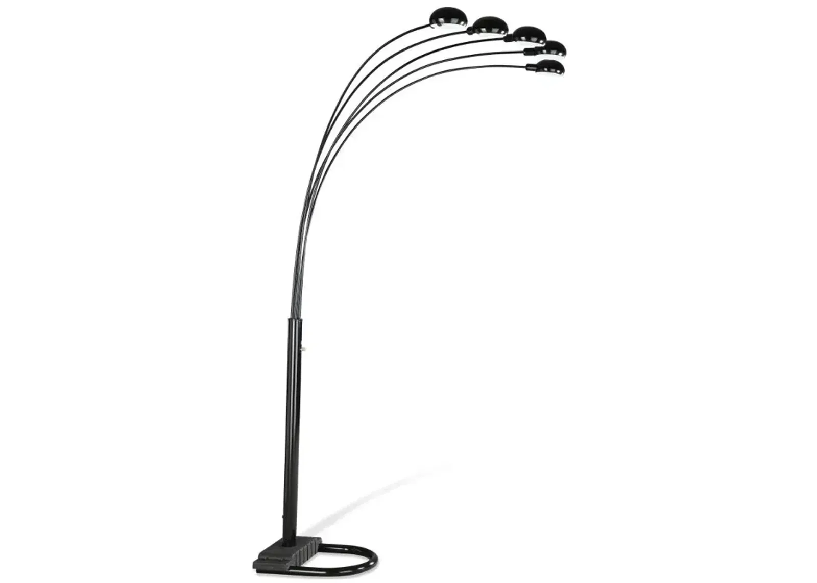 Kayd 5-light Floor Lamp Satin Black