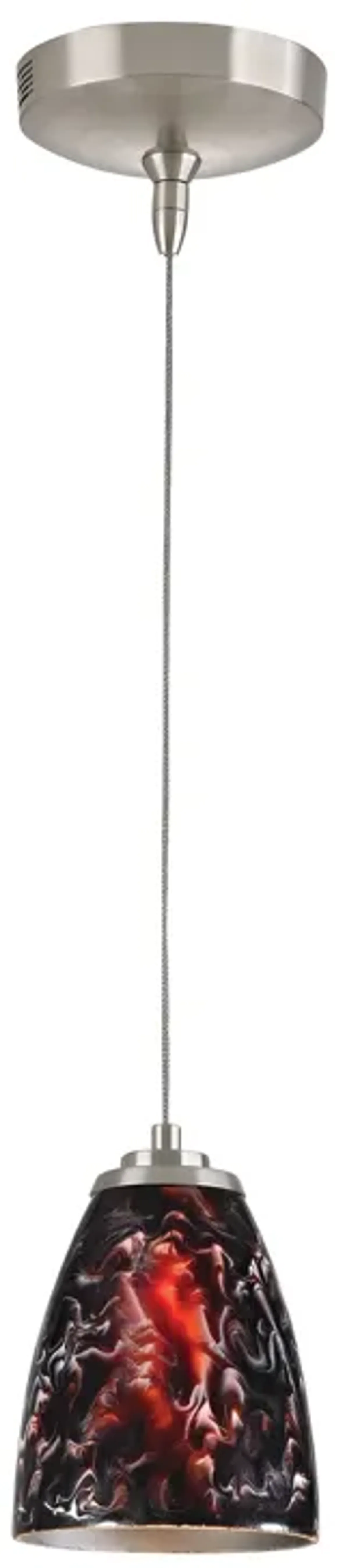 Low Voltage 5" Wide 1-Light Mini Pendant - Brushed Nickel