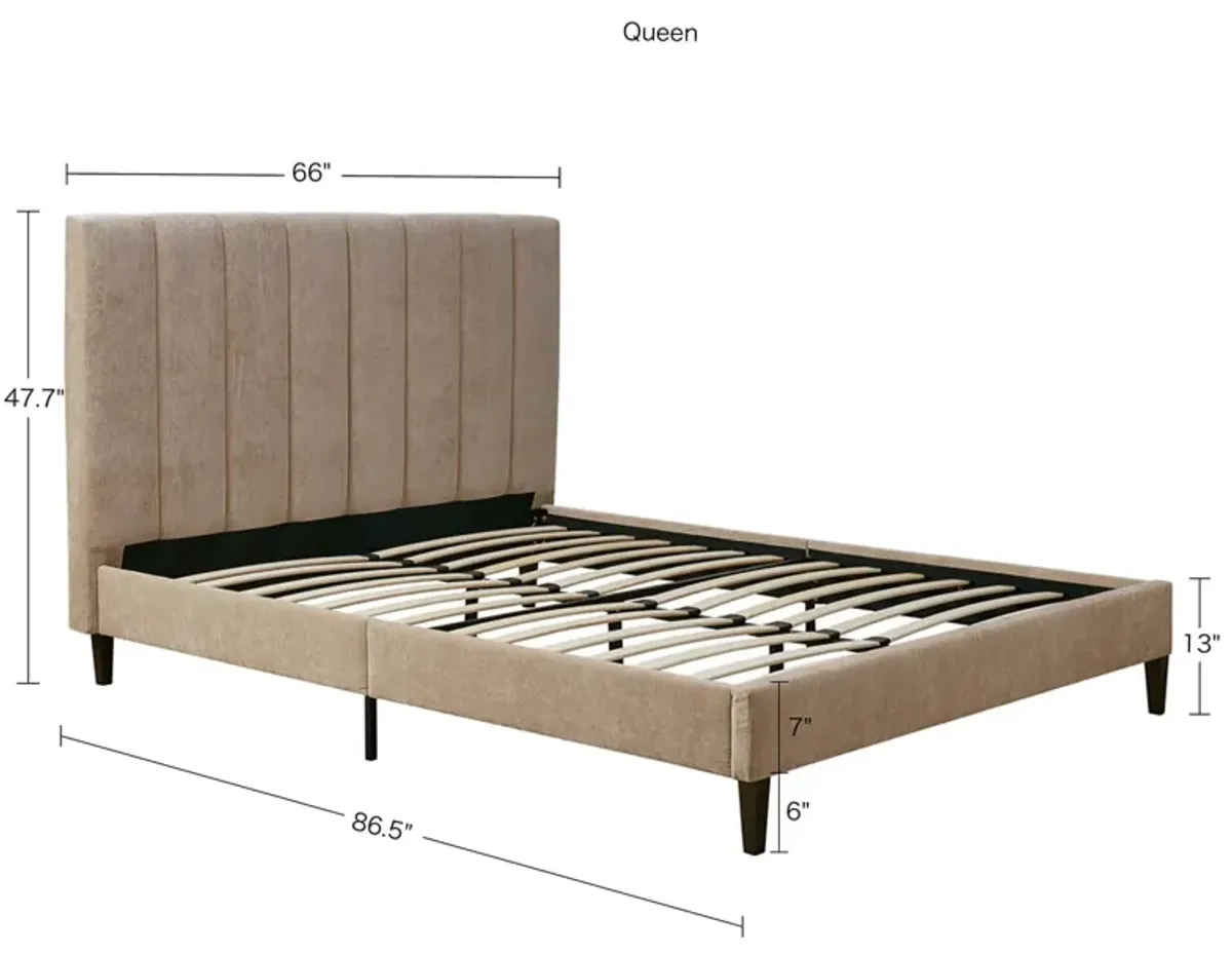 510 Design Catalina Tan Catalina Queen Platform Bed