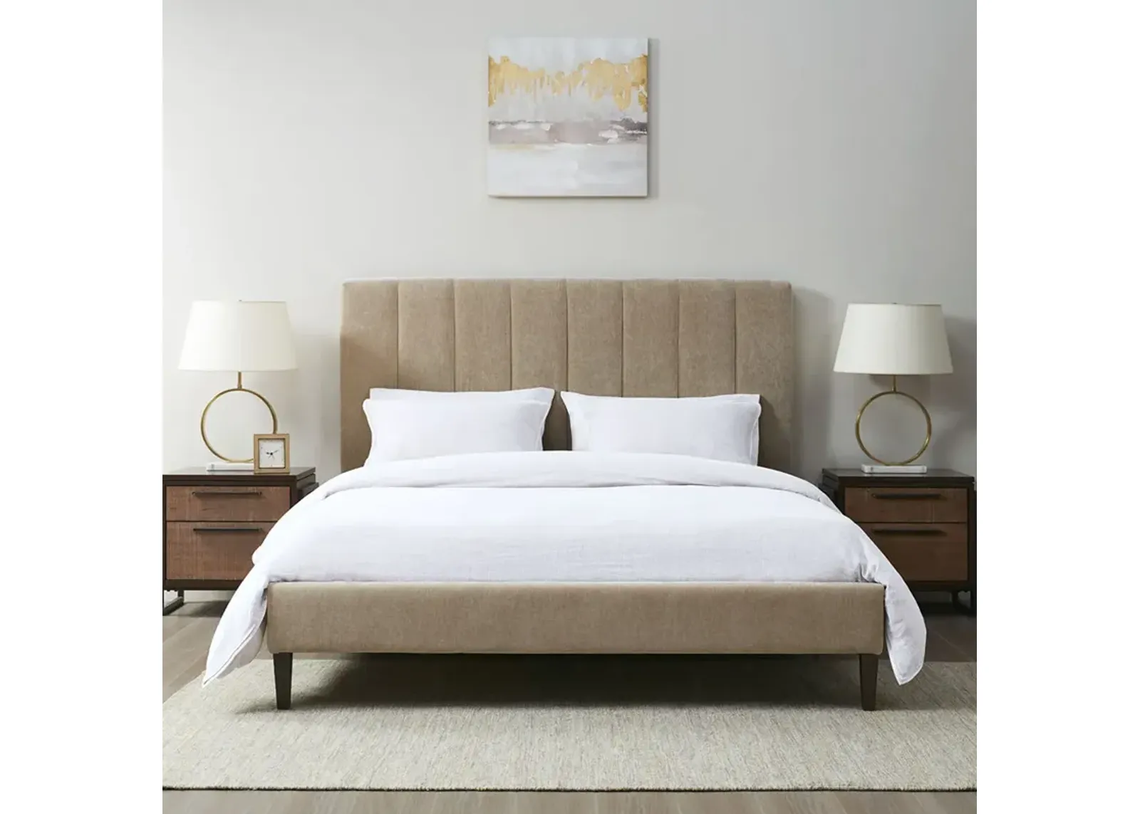 510 Design Catalina Tan Catalina Queen Platform Bed