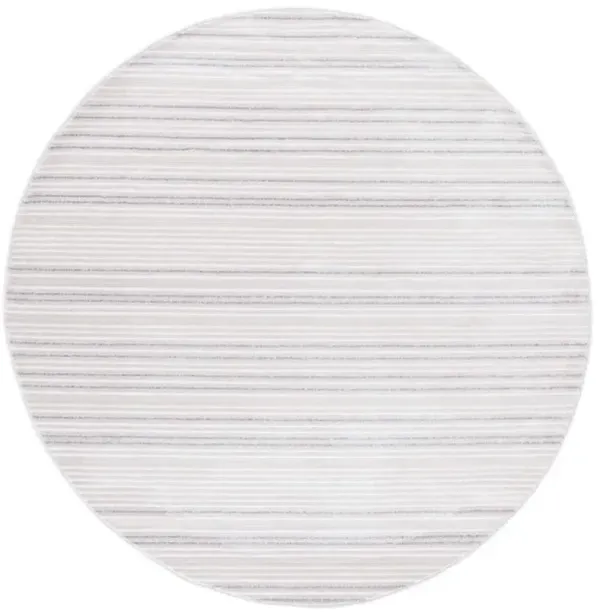 WHISPER 588 Grey  6'-7' X 6'-7' Round Round Rug