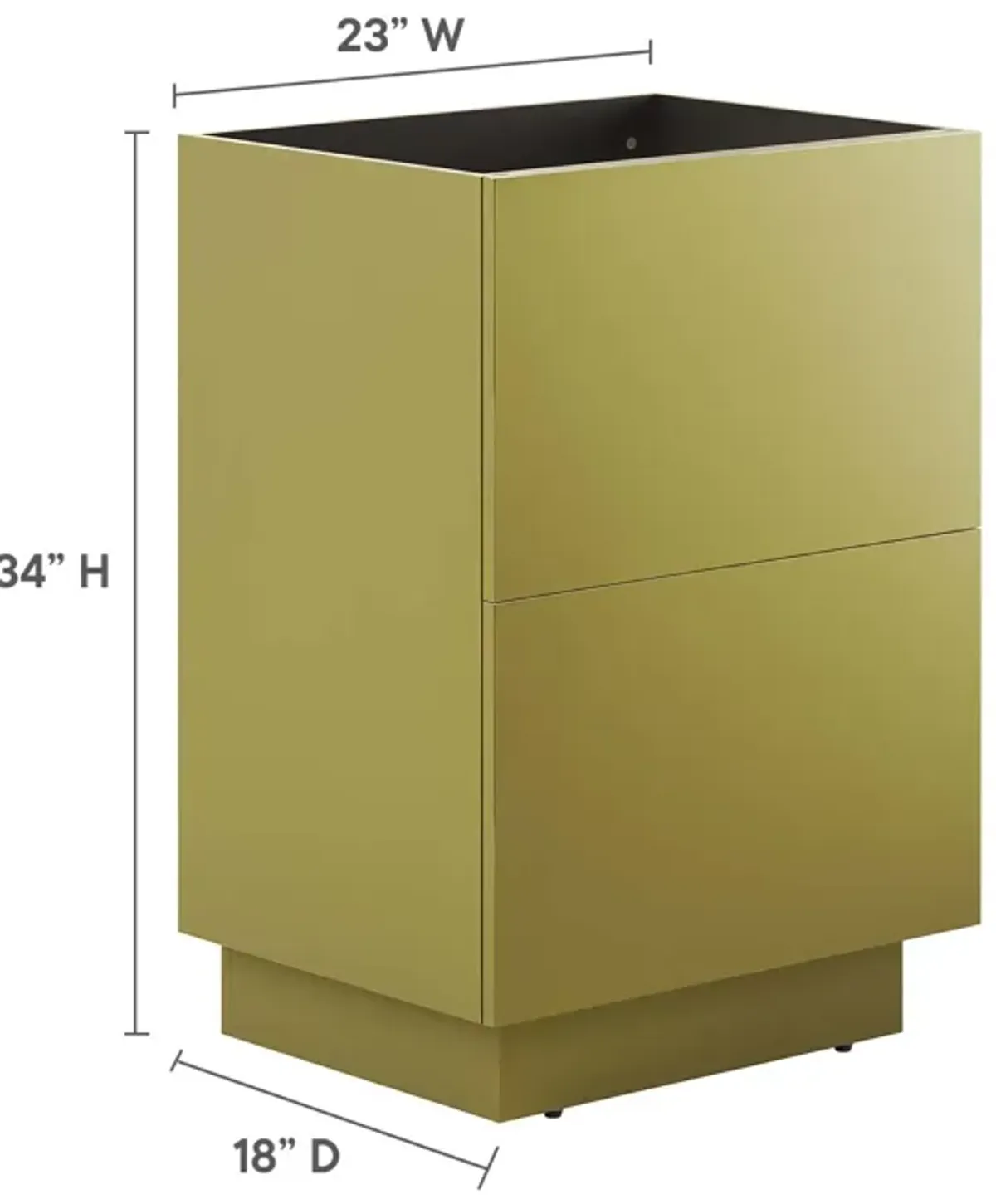 Quantum 32" 	Bathroom Vanity Cabinet (Sink Basin Not Included)