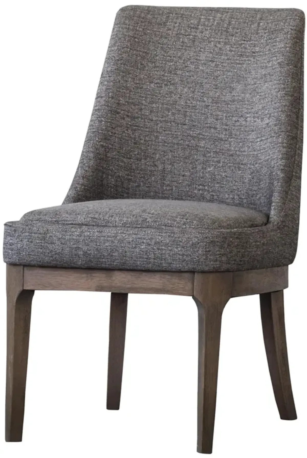 george fabric dining side chair, century gray