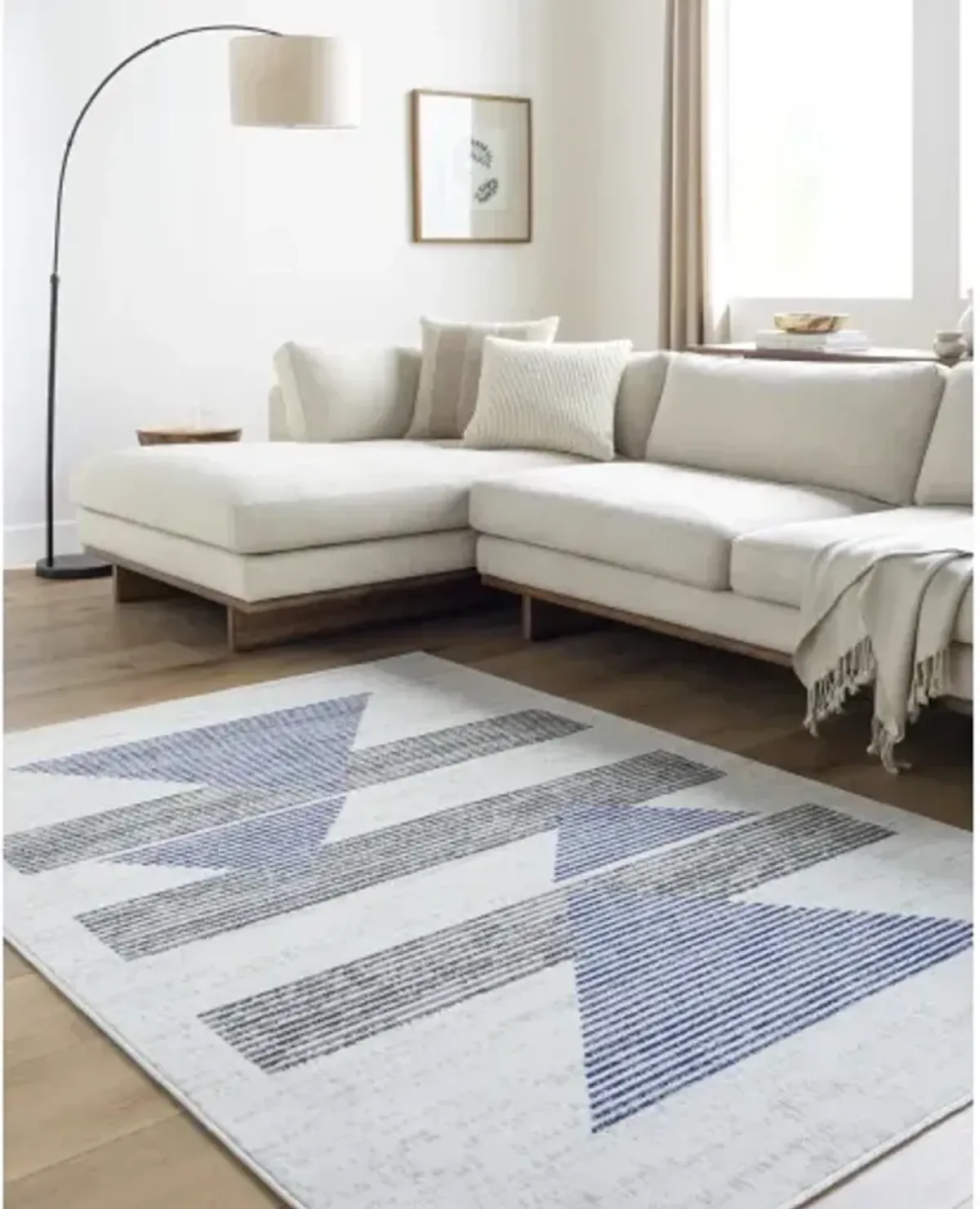 Pisa PSS-2378 6'7" x 9' Machine Woven Rug