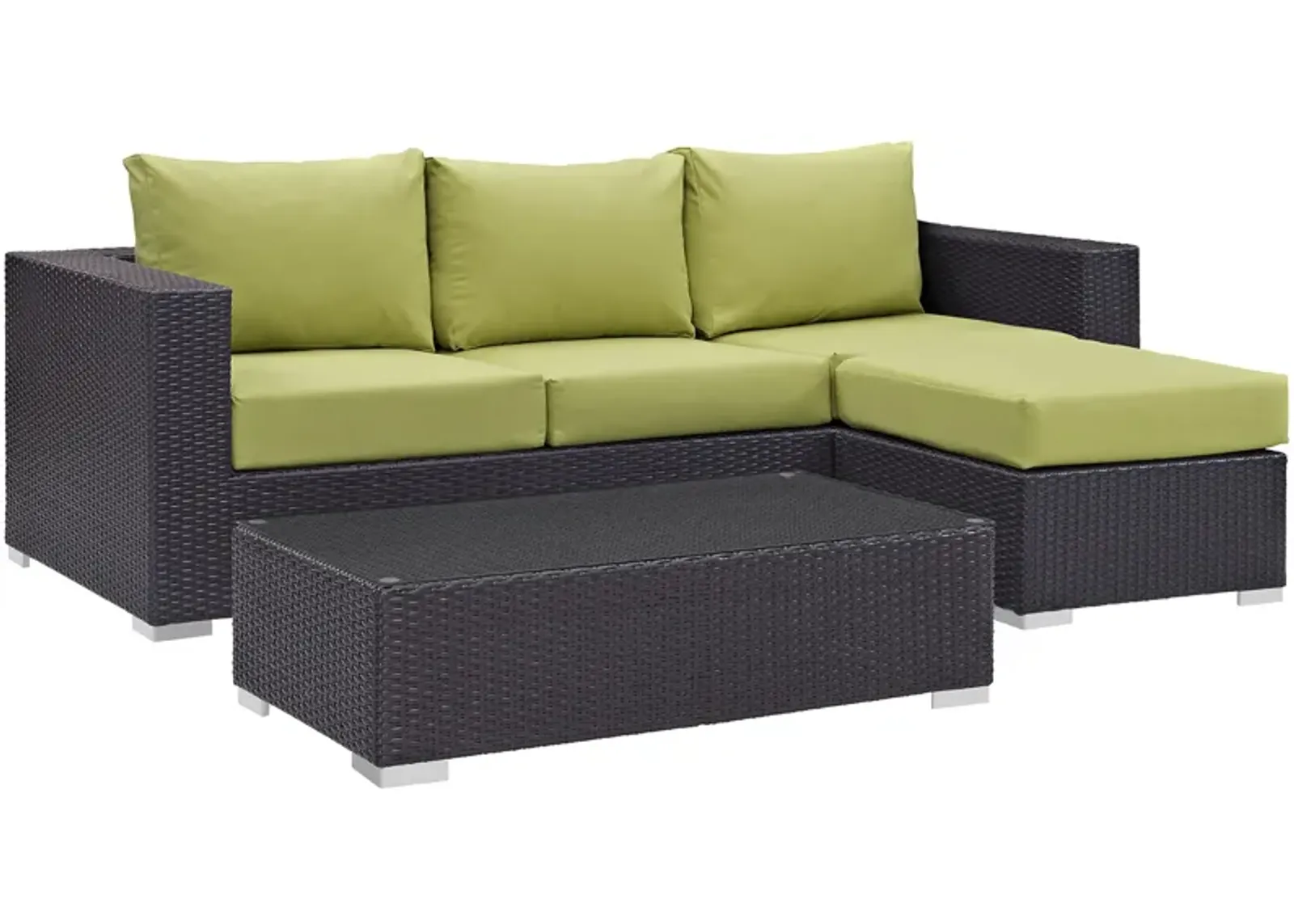 Convene 3 Piece Outdoor Patio Sofa Set