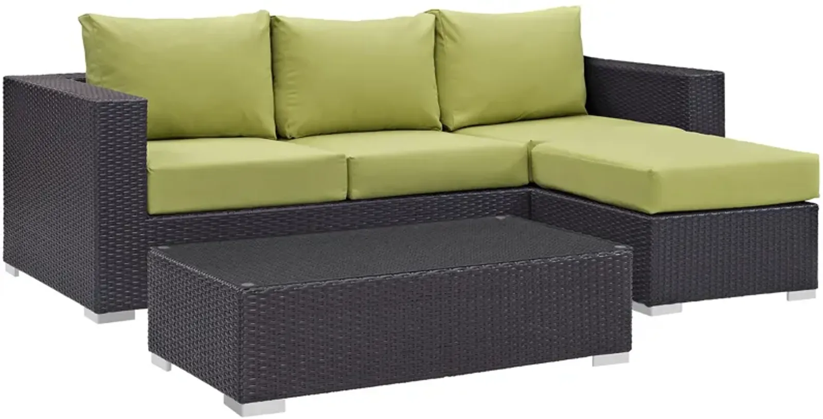 Convene 3 Piece Outdoor Patio Sofa Set