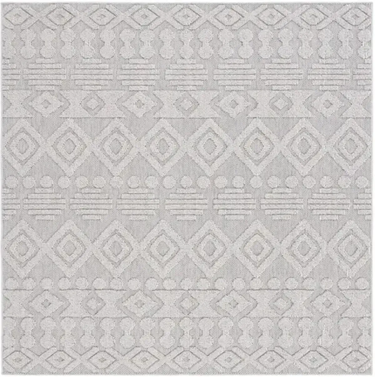 GLOBAL 214 Grey  6'-7' X 6'-7' Square Square Rug
