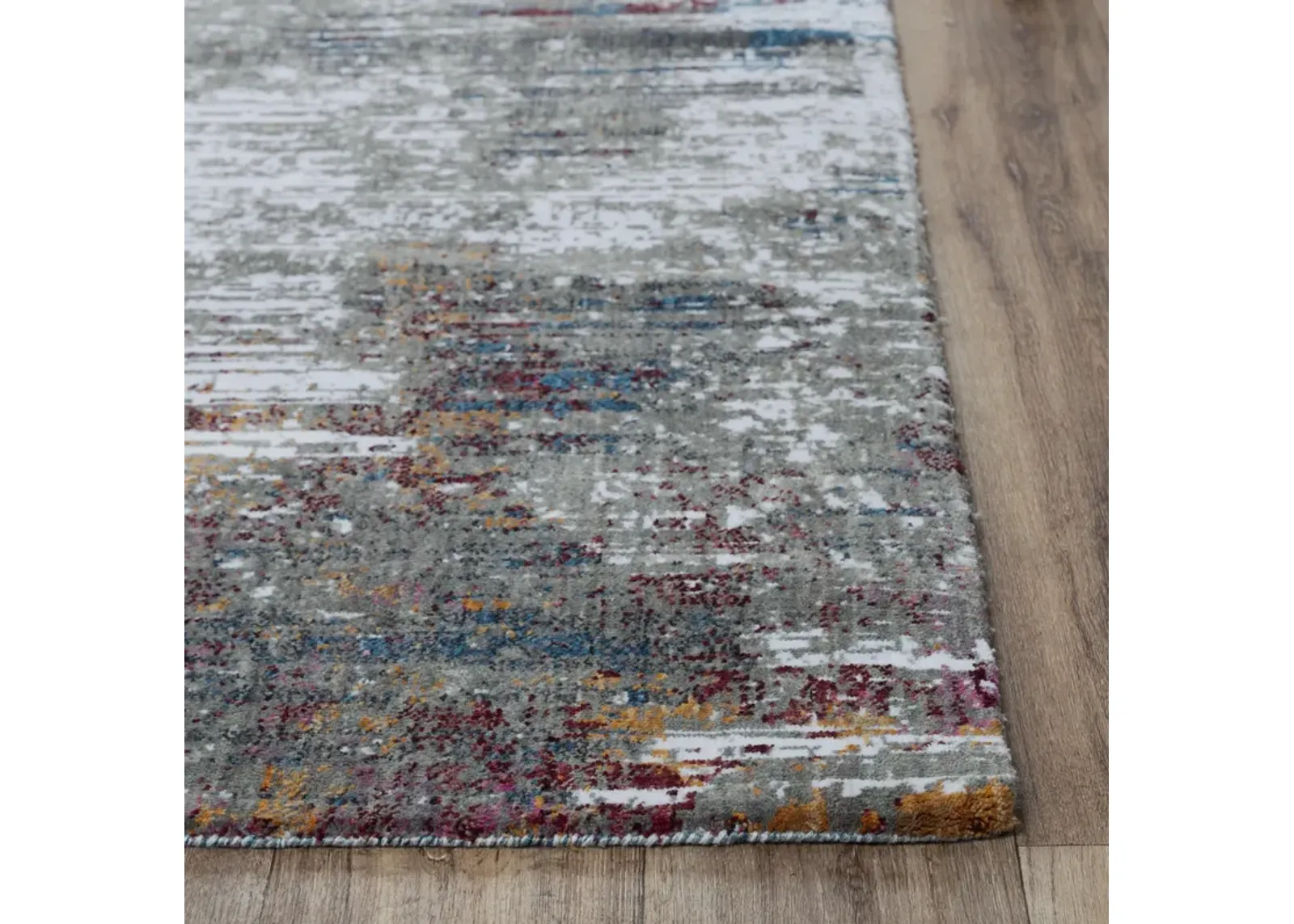 Signature Gray  Recycled Polyester 2'6" x 8' Runner Rug