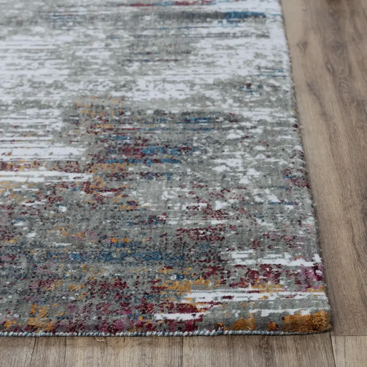 Signature Gray  Recycled Polyester 2'6" x 8' Runner Rug