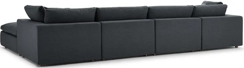 Commix Down Filled Overstuffed 5 Piece Sectional Sofa Set