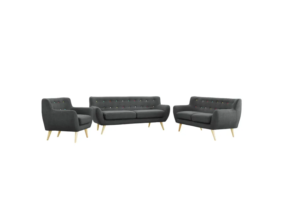 Remark 3 Piece Living Room Set