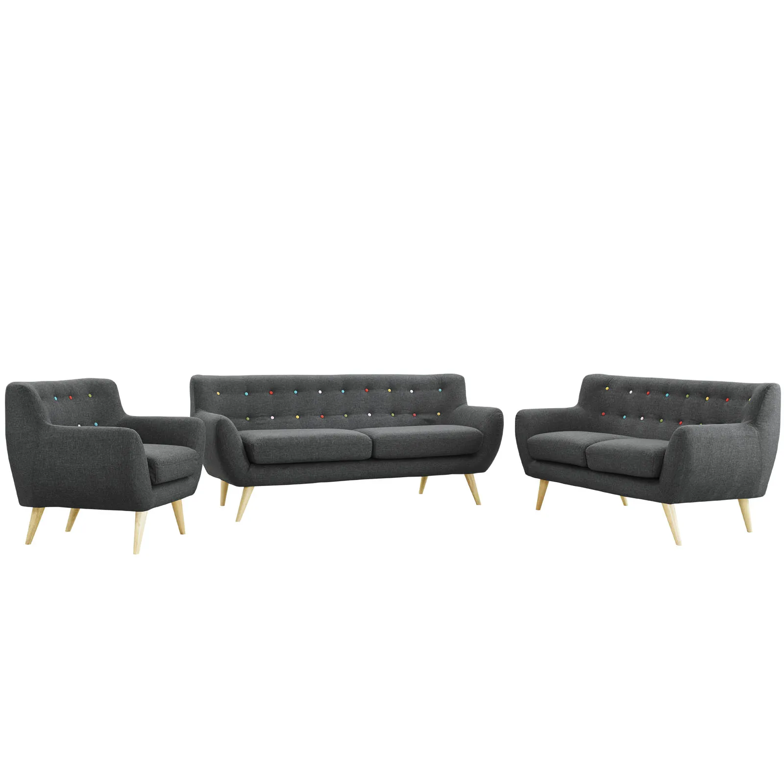 Remark 3 Piece Living Room Set