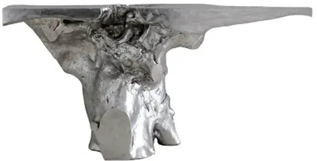 crown console, silver leaf