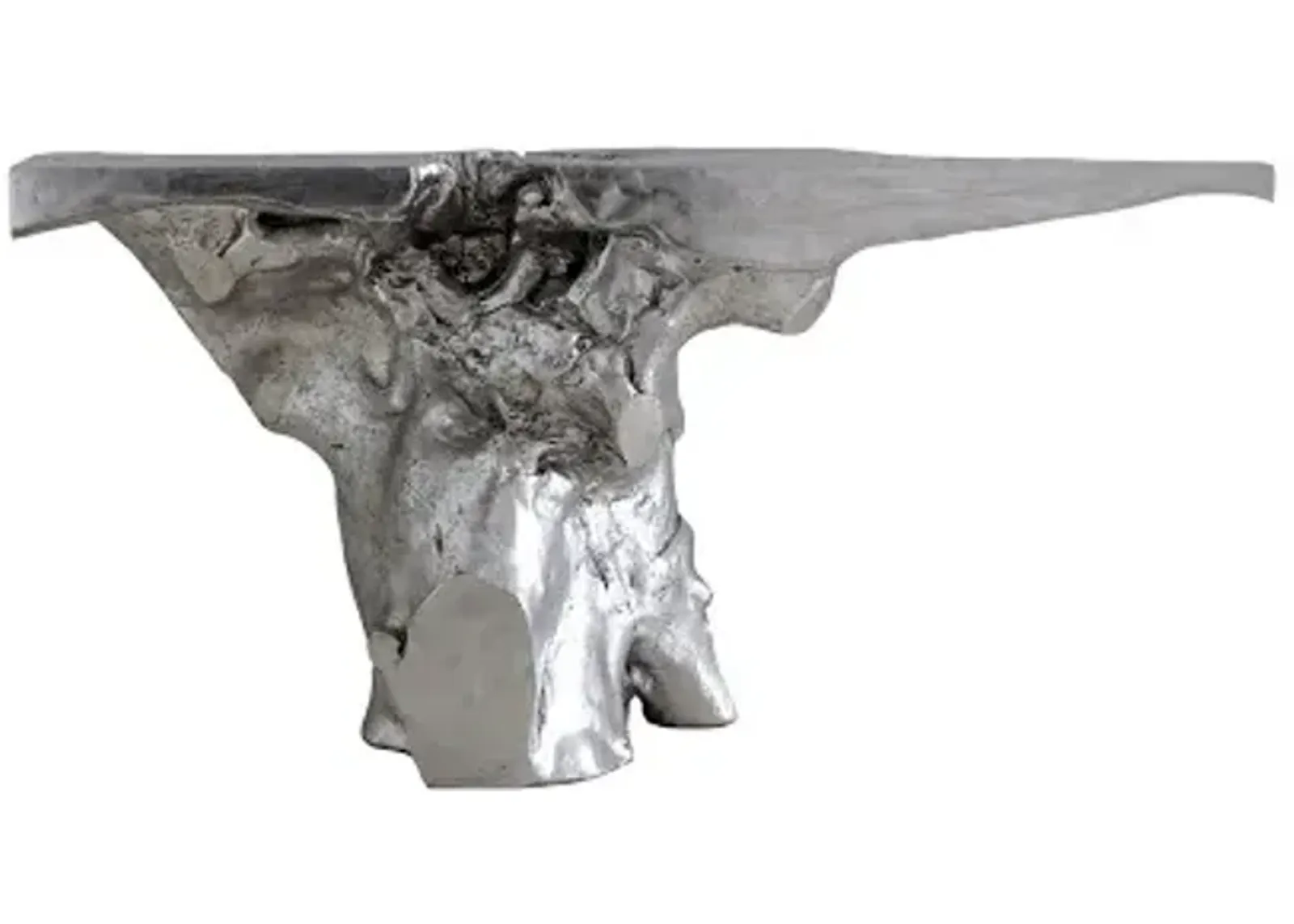 crown console, silver leaf