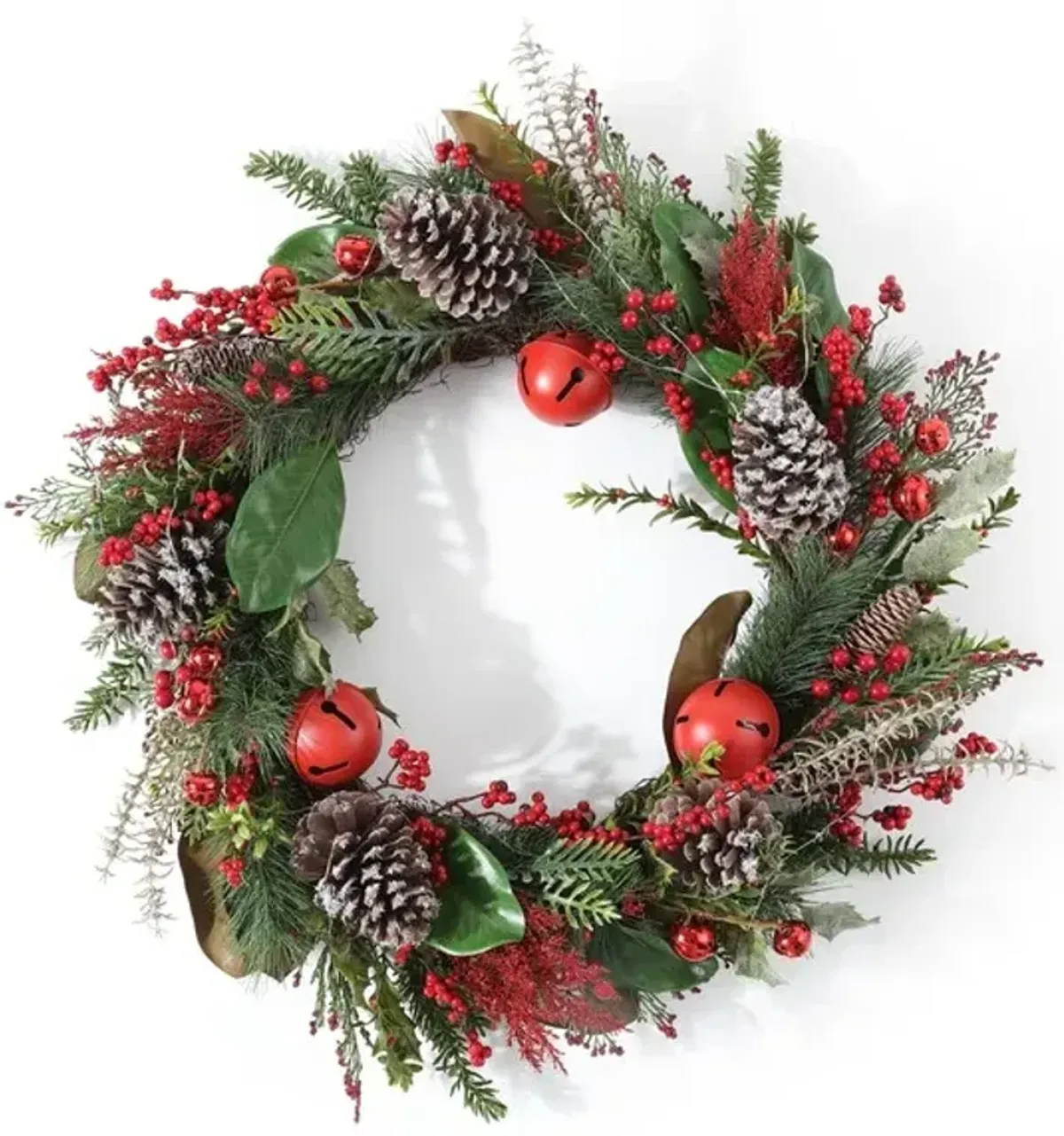 FAUX 30" MYRTLE LED WREATH