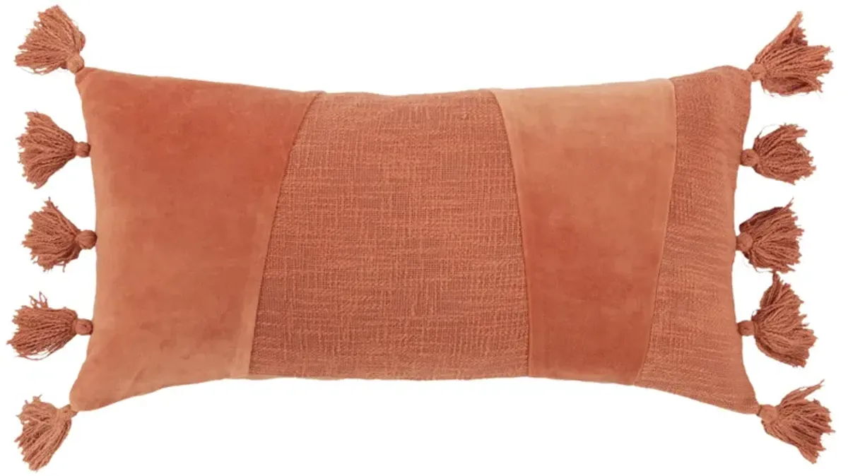 Geometric Burnt Orange Pillow