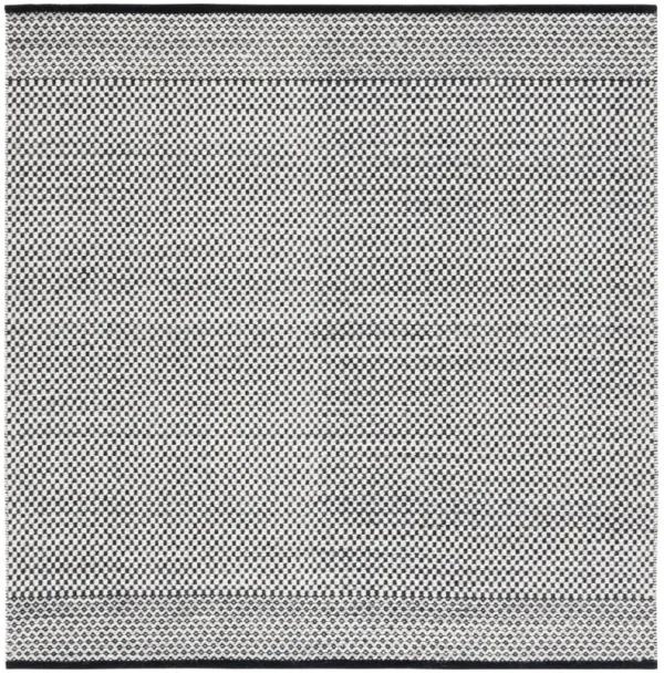 VERMONT 906 BLACK  6' x 6' Square Square Rug