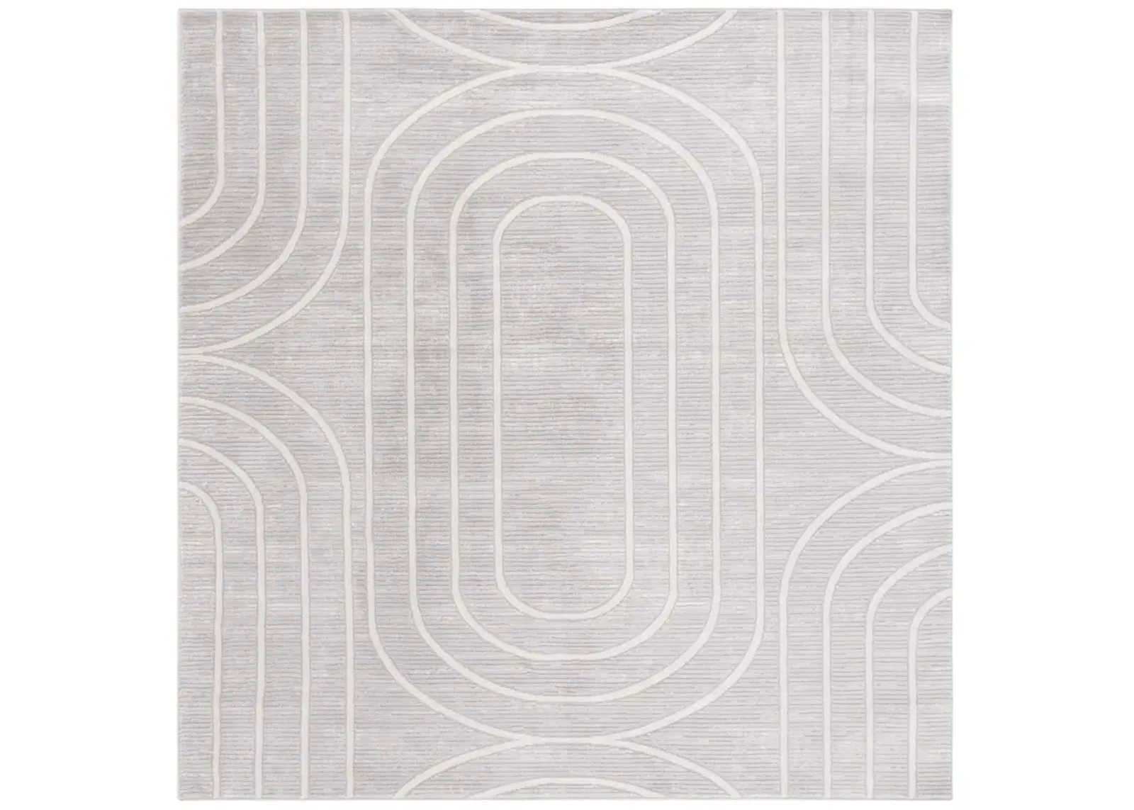 ARCHWAY 808 GREY  6'-7' X 6'-7' Square Square Rug