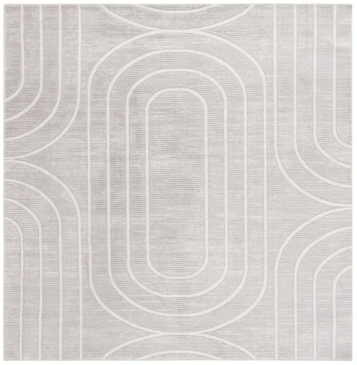 ARCHWAY 808 GREY  6'-7' X 6'-7' Square Square Rug