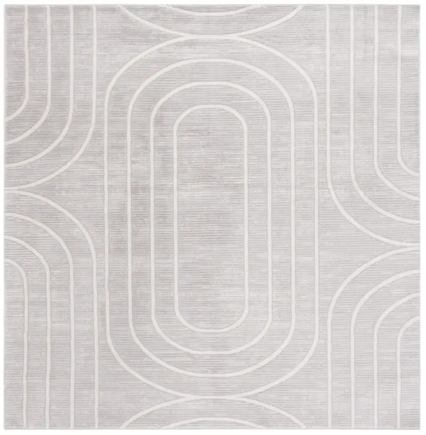 ARCHWAY 808 GREY  6'-7' X 6'-7' Square Square Rug