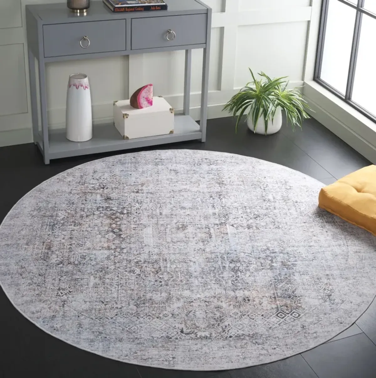 ARIZONA 539 BEIGE  6' x 6' Round Round Rug