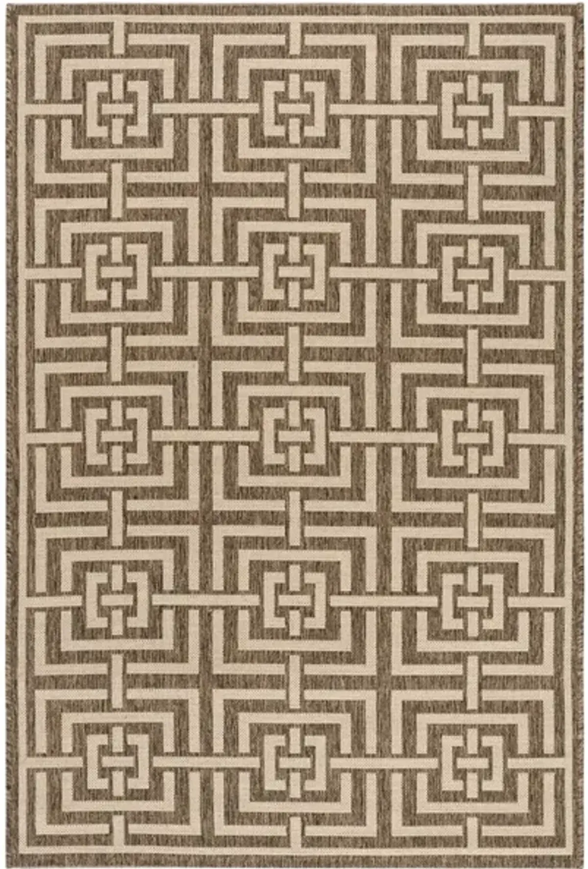 Safavieh BEACH HOUSE Collection BHS128D-5 Beige / Cream 5'-3" X 7'-6"