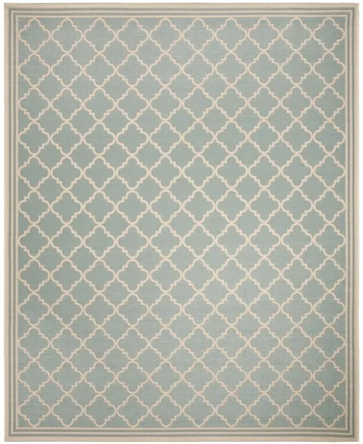 LINDEN 121 Collection LND121K-8 Aqua / Cream 8' X 10'