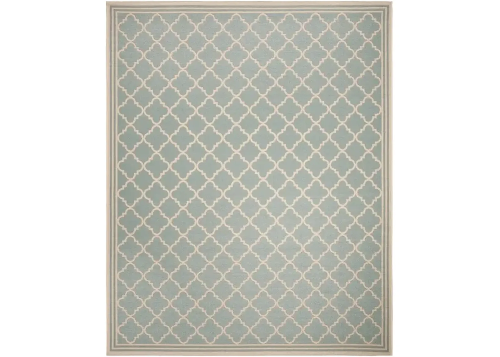 LINDEN 121 Collection LND121K-8 Aqua / Cream 8' X 10'