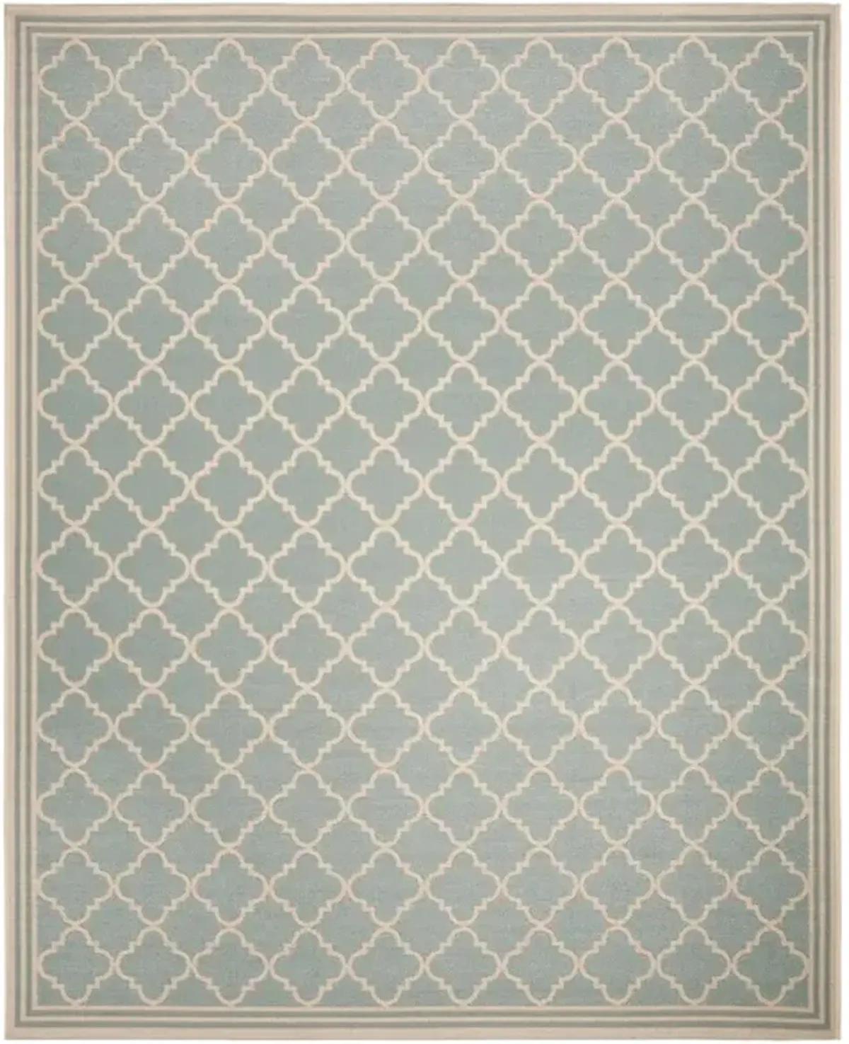 LINDEN 121 Collection LND121K-8 Aqua / Cream 8' X 10'