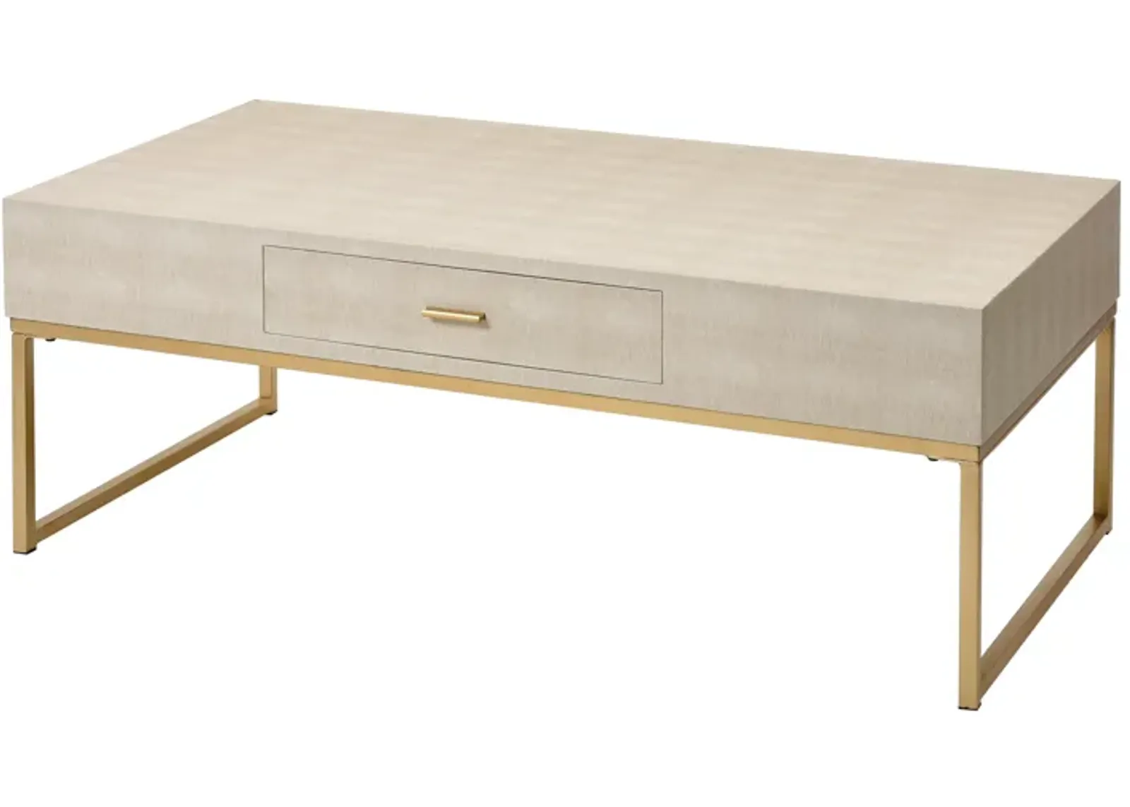 Les Revoires Faux Shagreen Coffee Table