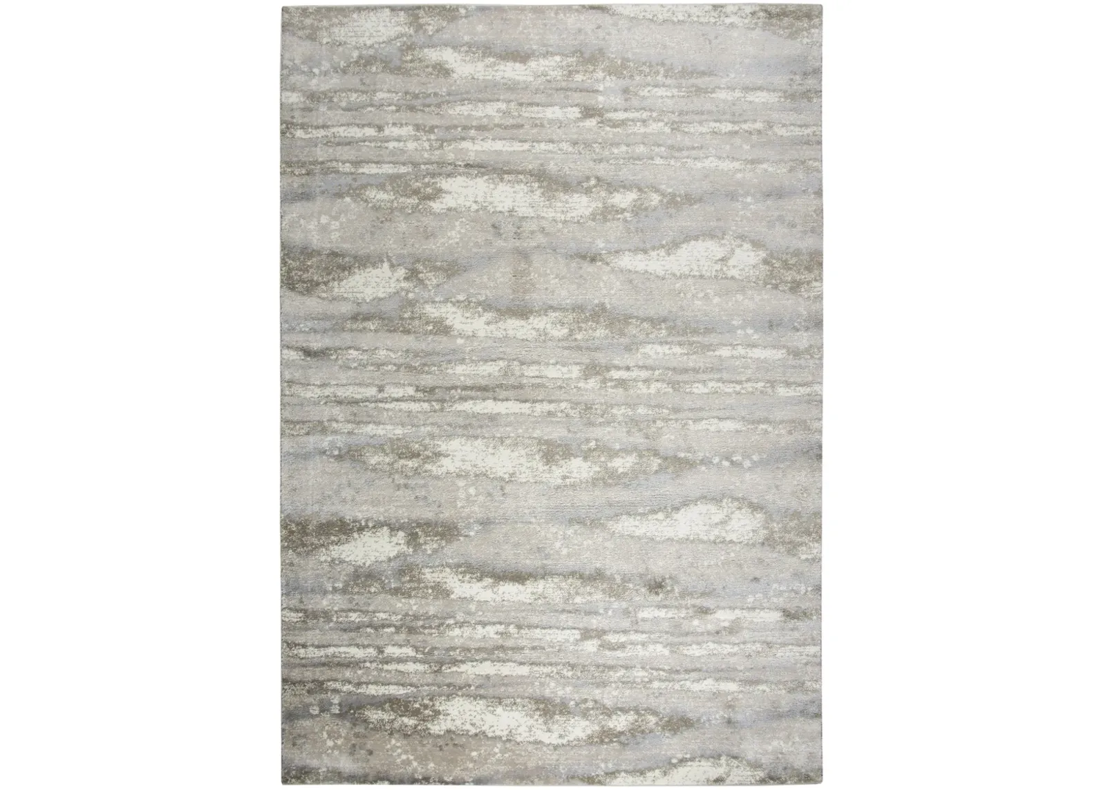 Encore Beige Abstract Polypropylene 8' x 10' Rectangle Rug