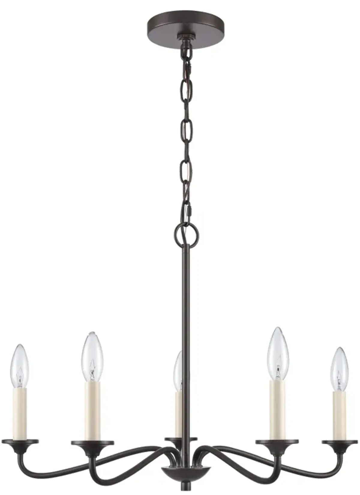 Quinn 24'' Wide 5-Light Chandelier - Old Bronze