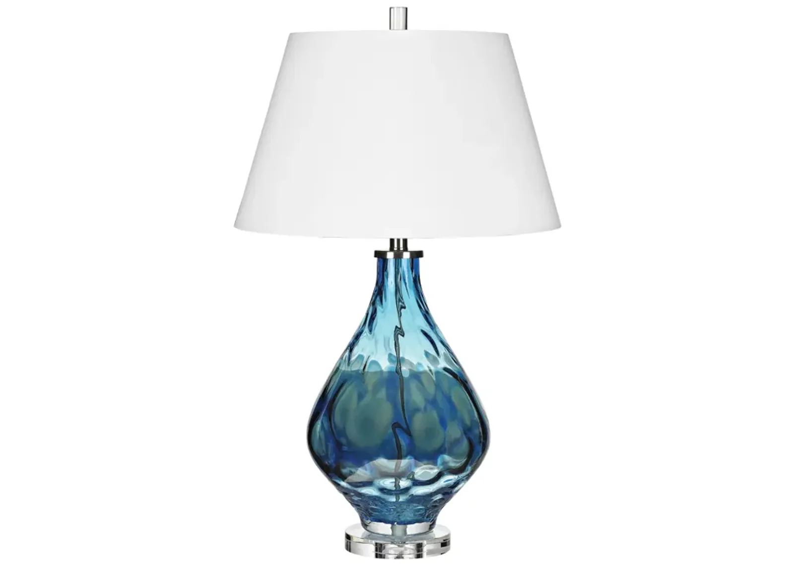 Gush 29'' High 1-Light Table Lamp - Blue - Includes LED Bulb