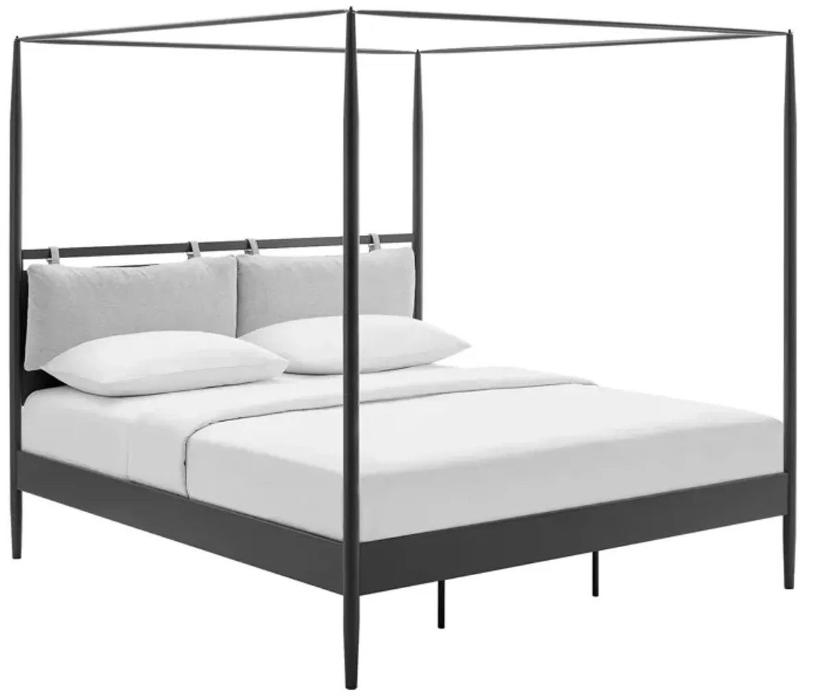 Marlowe 4-Poster Canopy Metal King Platform Bed