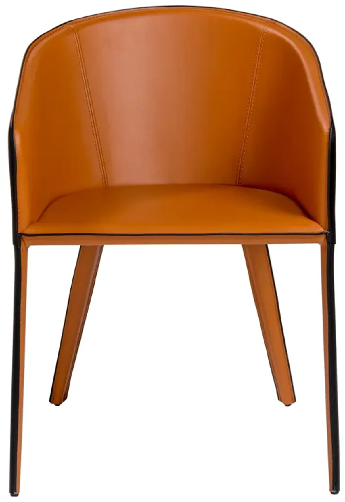 Pallas Armchair In Cognac and Black - Set of 1