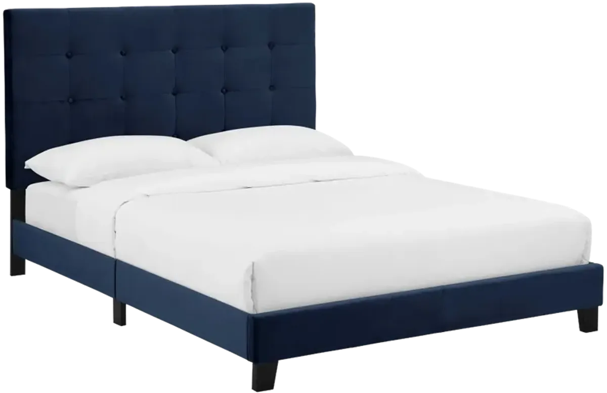 Melanie Tufted Button Upholstered Platform Bed