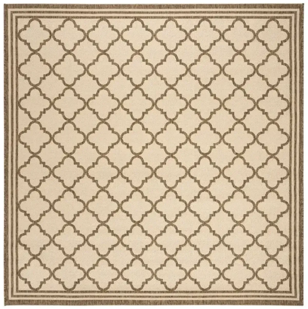 Safavieh BEACH HOUSE Collection BHS121C-6SQ Cream / Beige 6'-7" X 6'-7" Square