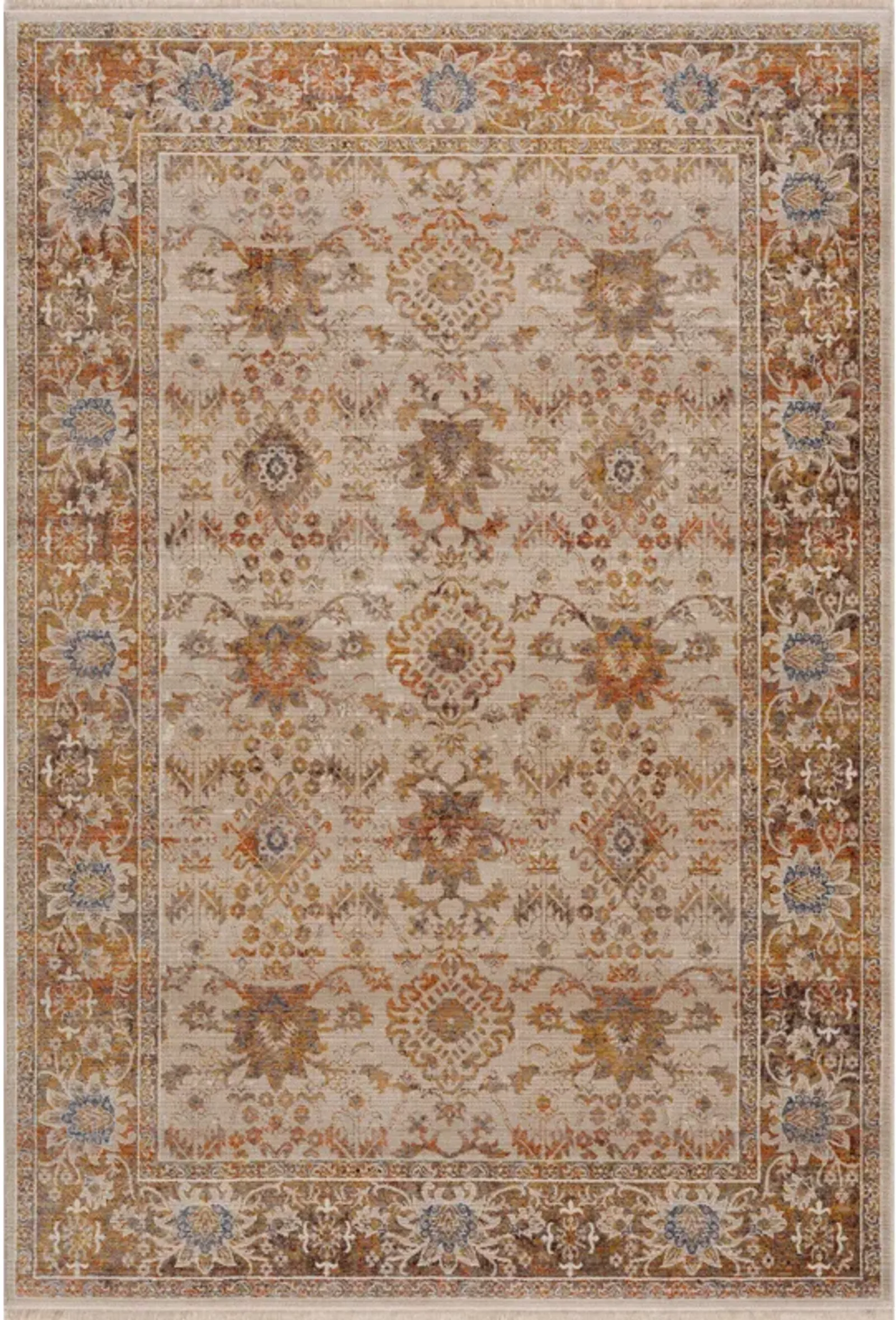 Hana Rustic Vintage Bohemian Oriental Area Rug  5' x 8'