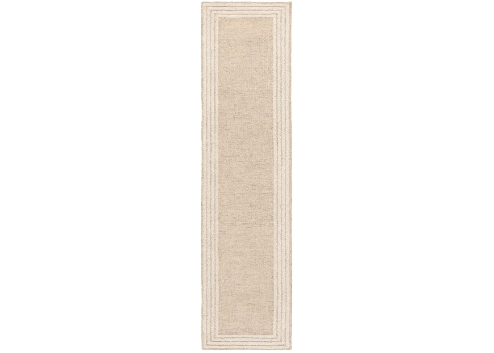 EBONY 426 BEIGE  2'-3' x 9' Runner Rug