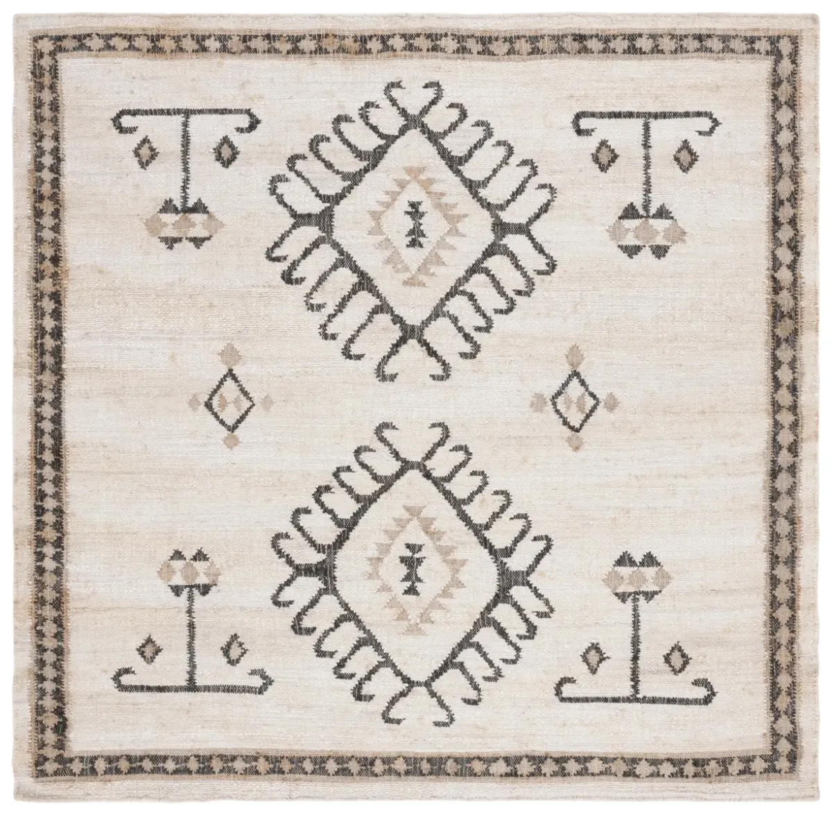 KILIM 762 IVORY  9' x 9' Square Square Rug