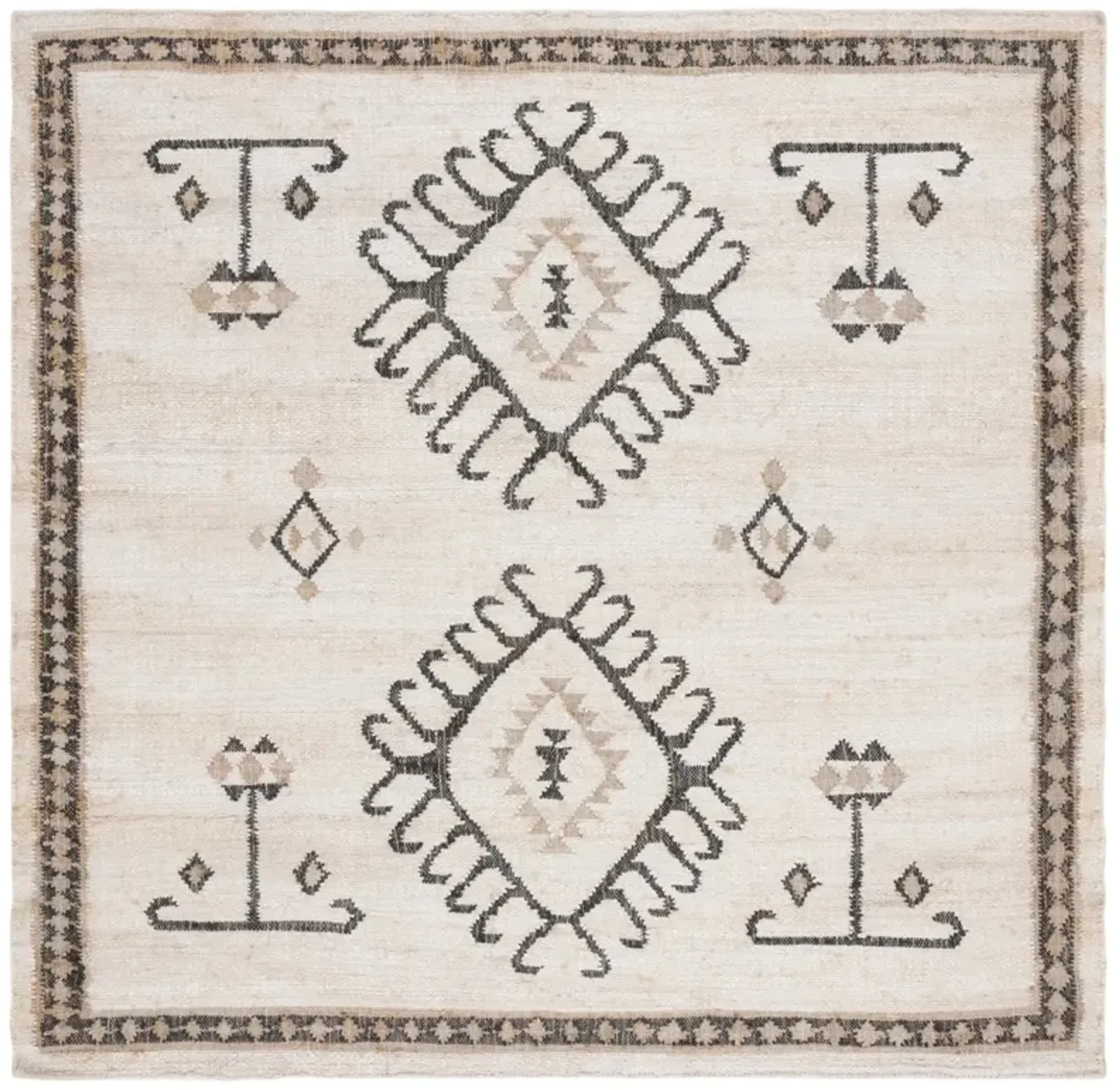 KILIM 762 IVORY  9' x 9' Square Square Rug