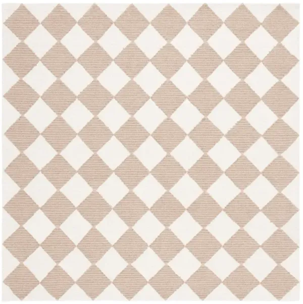 MSR3362 MICRO LOOP NATURAL  4' x 4' Square Square Rug