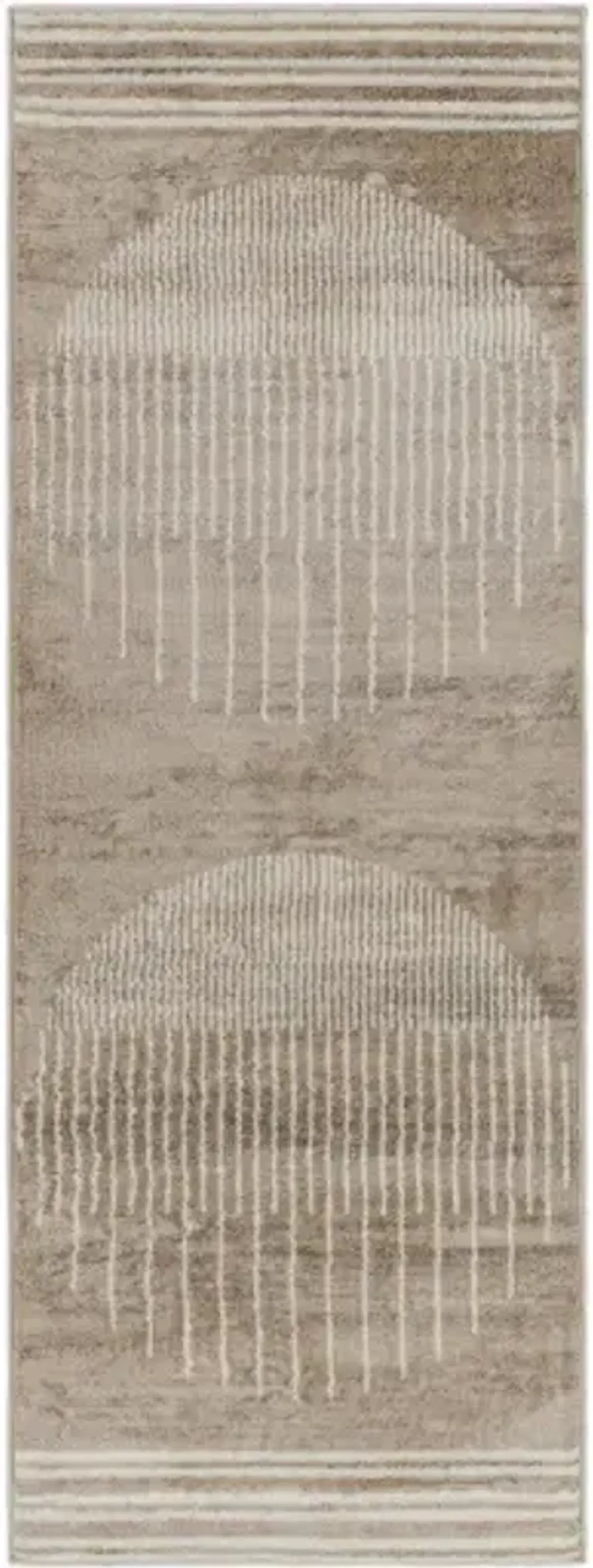 Floransa FSA-2372 2'7" x 7'3" Machine Woven Rug