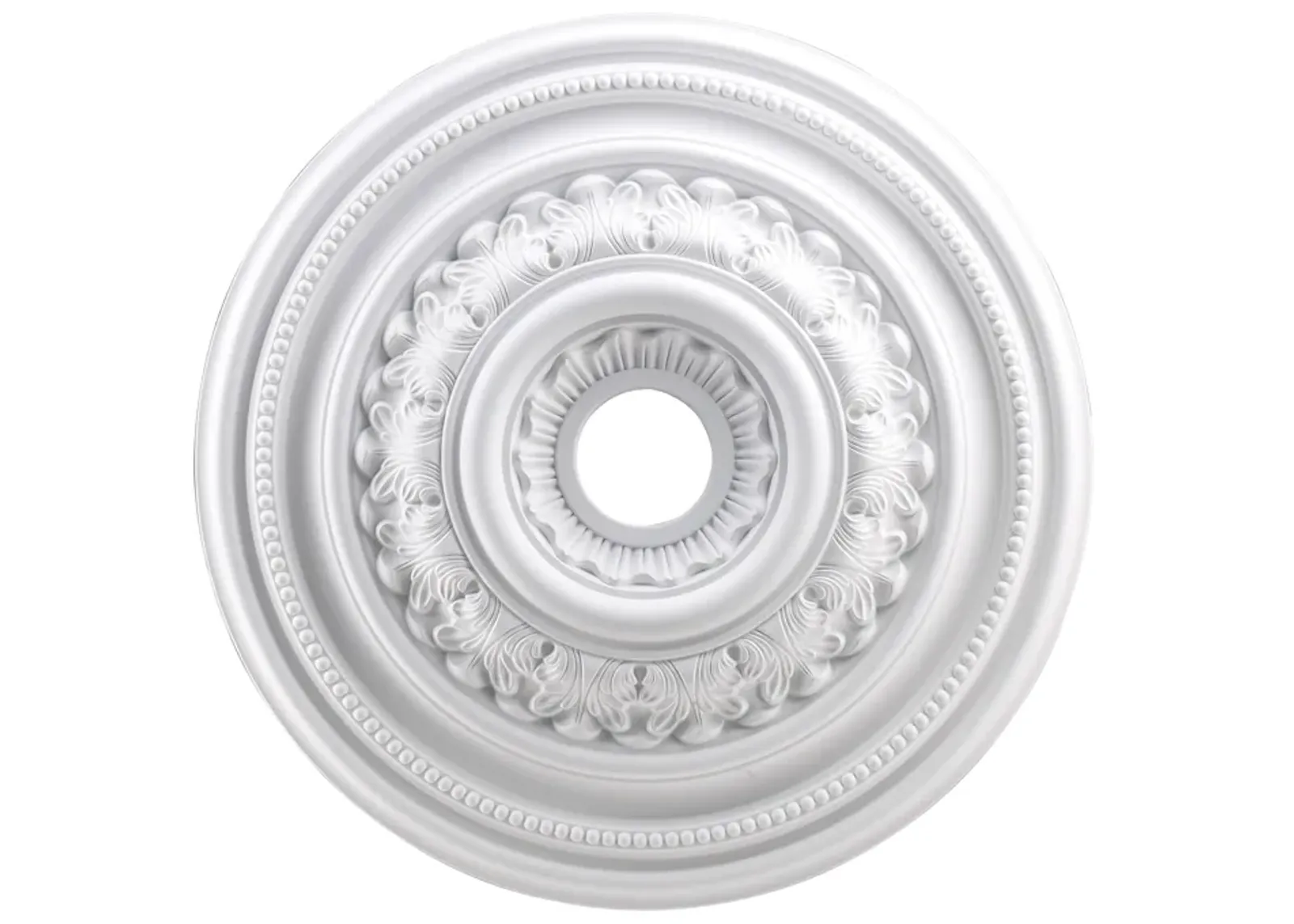 English Study 24'' Wide Medallion - White