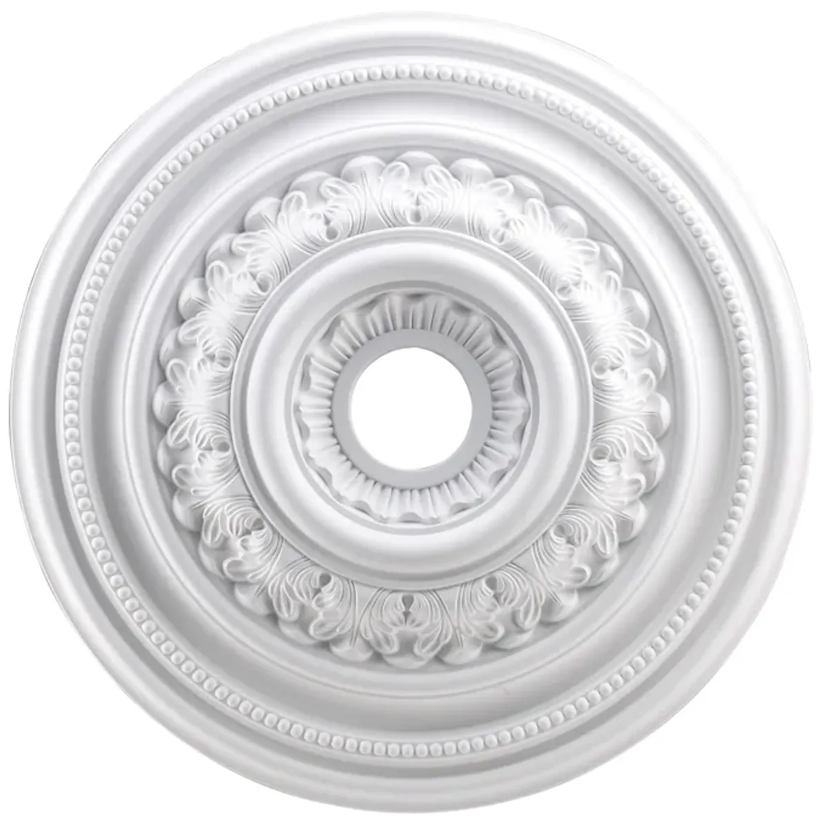 English Study 24'' Wide Medallion - White