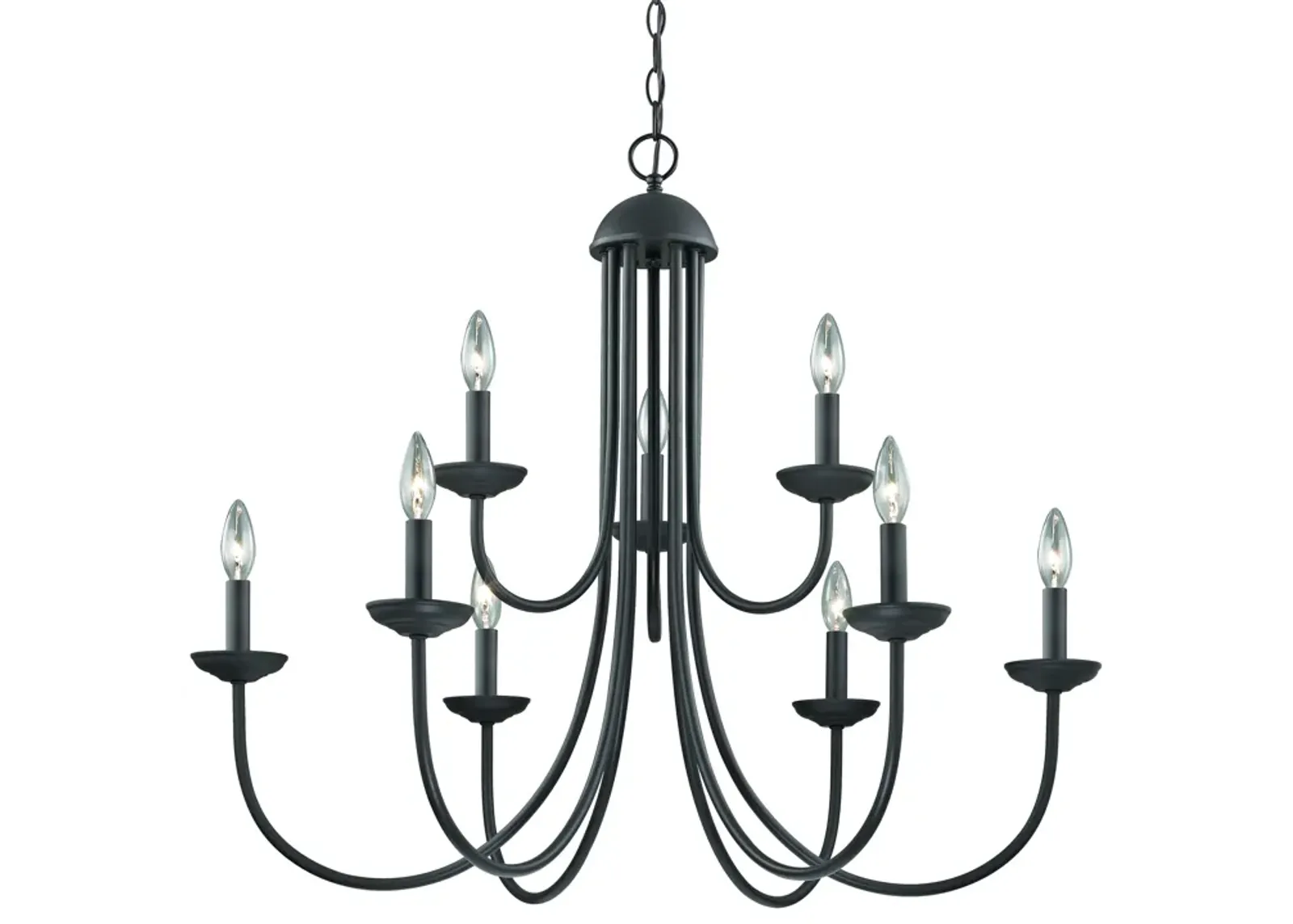 Williamsport 34" Wide 9-Light Chandelier - Oil Rubbed Bronze