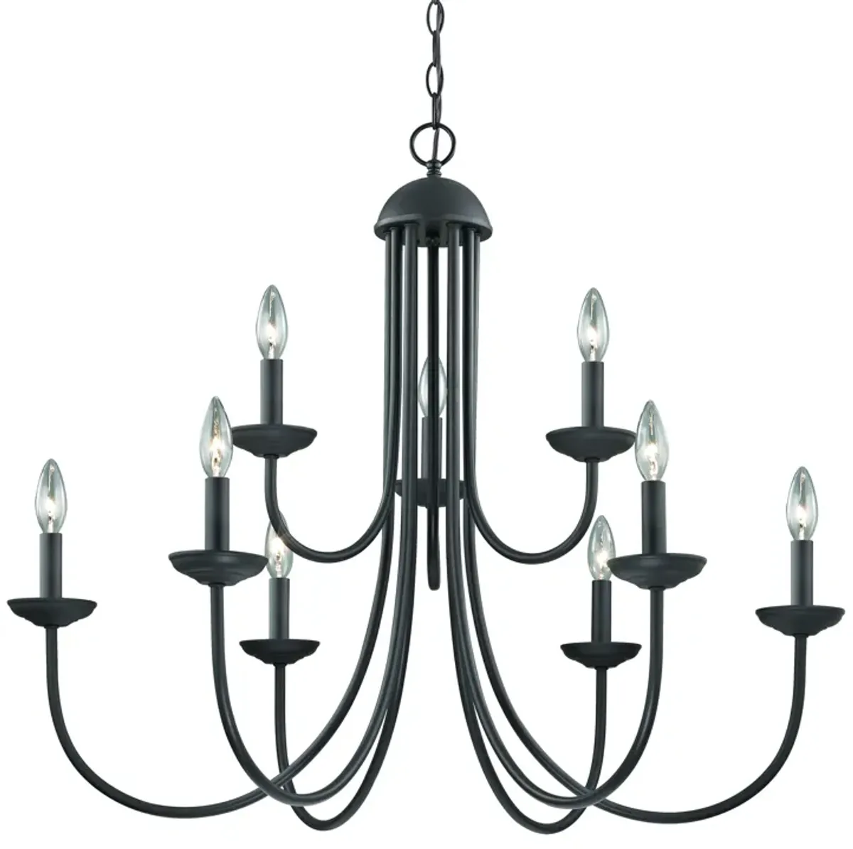 Williamsport 34" Wide 9-Light Chandelier - Oil Rubbed Bronze