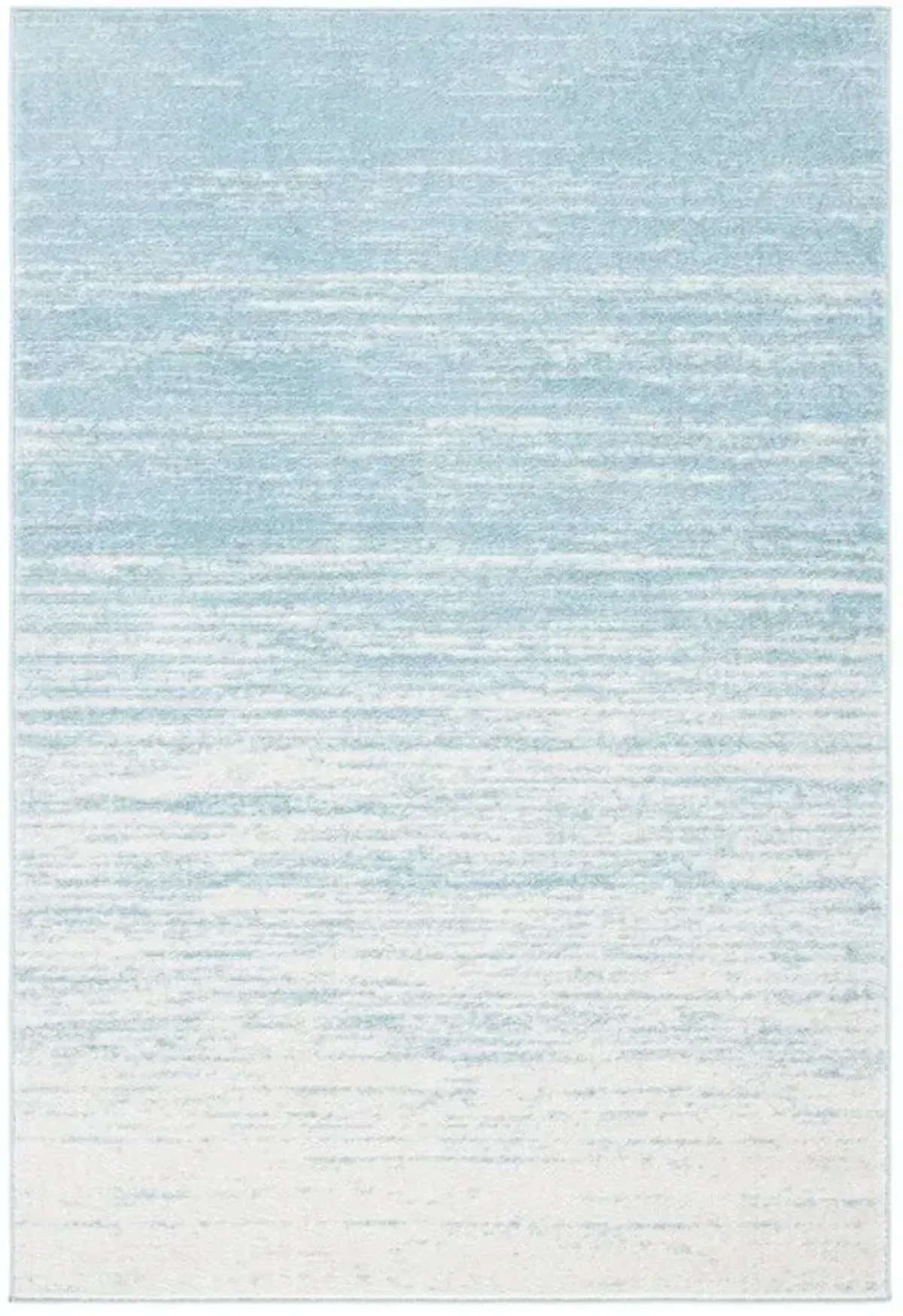 Adirondack Contemporary Aqua / Ivory 3' X 5' Powerloomed Rug