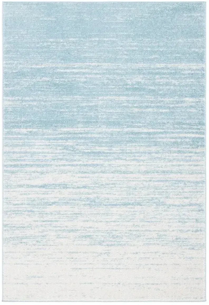 Adirondack Contemporary Aqua / Ivory 3' X 5' Powerloomed Rug